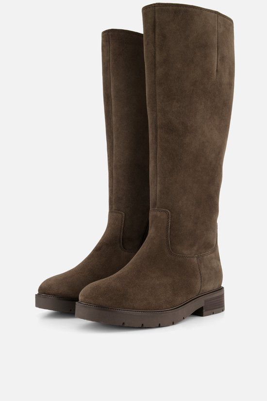 Gabor - Dames - Laarzen - Bruin - Suède - Blokhak - 5-7 cm