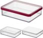 Rotho Premium Can LOFT 20x15x5 cm Transparant / Rood 1000 ml