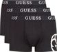 Guess Pack x3 stretch Boxerbriefs for Men, Black, Size S