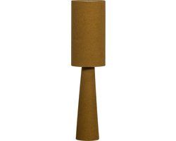 WOOOD Loft Tafellamp - Metaal/Bouclé Stof - Tapenade - E27 - 90xØ22 cm