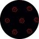 Bonateks Ronde digitaal bedrukte muismat, antislip onderkant, voor kantoor en thuis, diameter: 22 cm