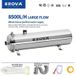 Filtre à eau central pour la maison - Purification de l'eau - Ultrafiltration PVDF de 0,01 µm - Débit de 8 500 litres par heure - Fabriqué en acier inoxydable (SUS304) - Fonctionne sans électricité - Pour installation sous l'évier