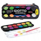 Giotto Acquerelli Fluo aquarelverfset - 12 Levendige kleuren