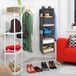 OEM Shenzhen Haorui Industrial Technology Co., Ltd. Hangrek, kledingkast, organizer, opvouwbare hangopslag met 5 brede vakken, hangorganizer, opbergsysteem voor kast, grijs, stabiel