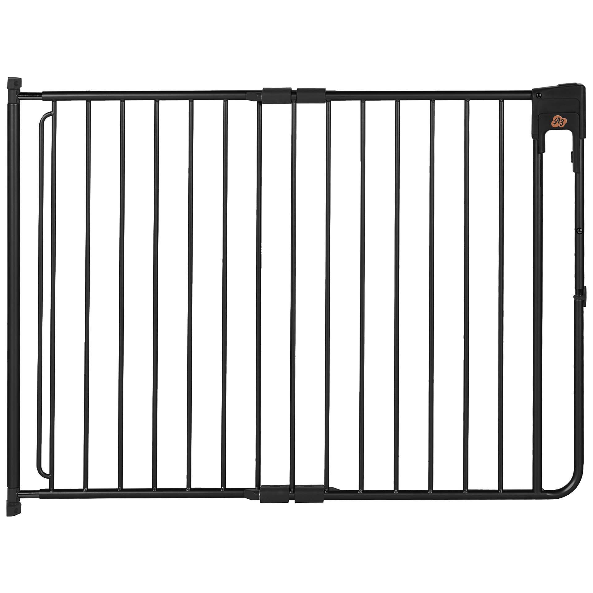A3 Baby & Kids! fenss SafetyDoor Traphekje - mat zwart - 75.5 - 116 cm - Schroefbevestiging - Metaal