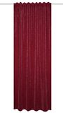 HOMEbasics Thermogordijn Wolly met combiband | bordeaux 145 x 135 cm