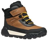 GEOX TREKKYUP ABX Kinder enkellaarzen - Lichtbruin/Zwart - Maat 33
