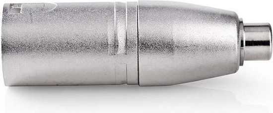 Nedis XLR Male to RCA Female Adapter - 10 Pack - Silver