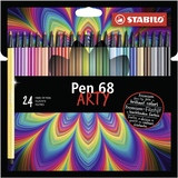 STABILO Pen 68 - 24 Kleuren - Viltstiften - ARTY Etui