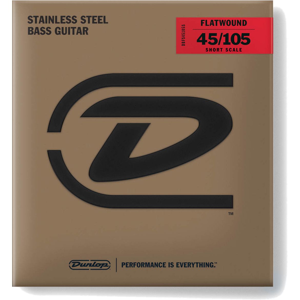 Dunlop DBFS45105S Flatwound Short Scale 45-105 Bass Guitar Strings