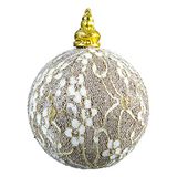 Eurofirany Kerstballen, plastic, beige, 10 x 10 x 10 cm, 6 stuks