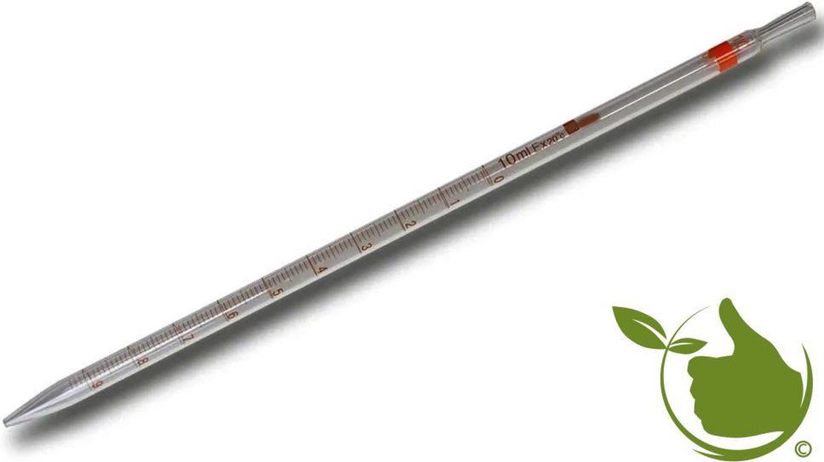 Natuurlijkerleven Pipet glas gegradueerd 10 ml