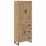 vidaXL Highboard Artisan Eiken 69,5 x 34 x 180 cm