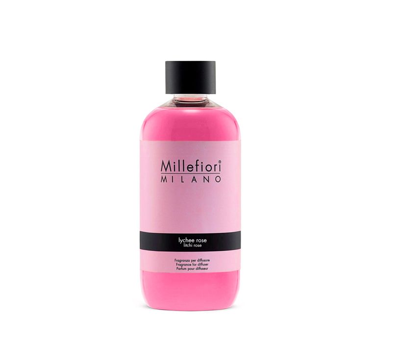 Millefiori Lychee Rose - Navulling voor Geurstokjes - 250ml