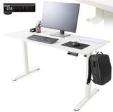 AREBOS Elektrisch bureau 120 x 60 cm Wit