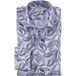 OLYMP Level Five Body Fit Overhemd blauw, Bedrukt