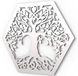 Unyqoos® Décoration murale en métal, design arbre, noir, 37 x 32 cm