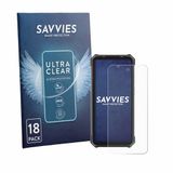 Savvies - Screenprotector voor Ulefone RugKing 5 Pro - Folie Beschermfolie transparant 18 Stuks