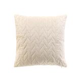 douceur d'intérieur Kussensloop Daisy naturel fluweel effen 40 x 40 cm