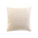 douceur d'intérieur Kussensloop Daisy naturel fluweel effen 40 x 40 cm
