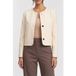 Calvin Klein Lux Crepe Lady Jacket Calico Taille: 4 | Blazers Outlet | Dames | Beige