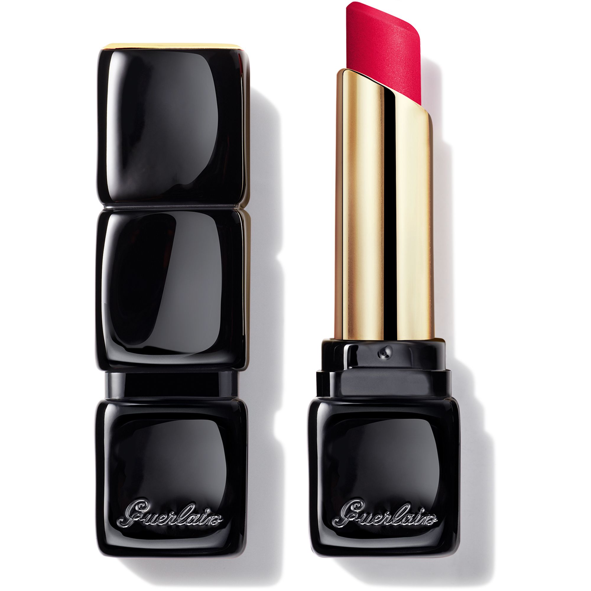 Guerlain KissKiss Tender Matte Lipstick - 666 Lucky Pink - 2.8g