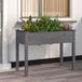 vidaXL Plantenbak met voering 118x59x76 cm massief vurenhout grijs