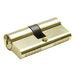 MICEL - 13097 - Veiligheidscilinder, Europees profiel, Dubbele koppeling, Messing Afwerking, Goudkleurig
