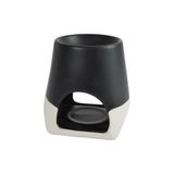 Homéa Geuren, keramische geur Ø 10 x H 10,5 cm tweekleurig zwart