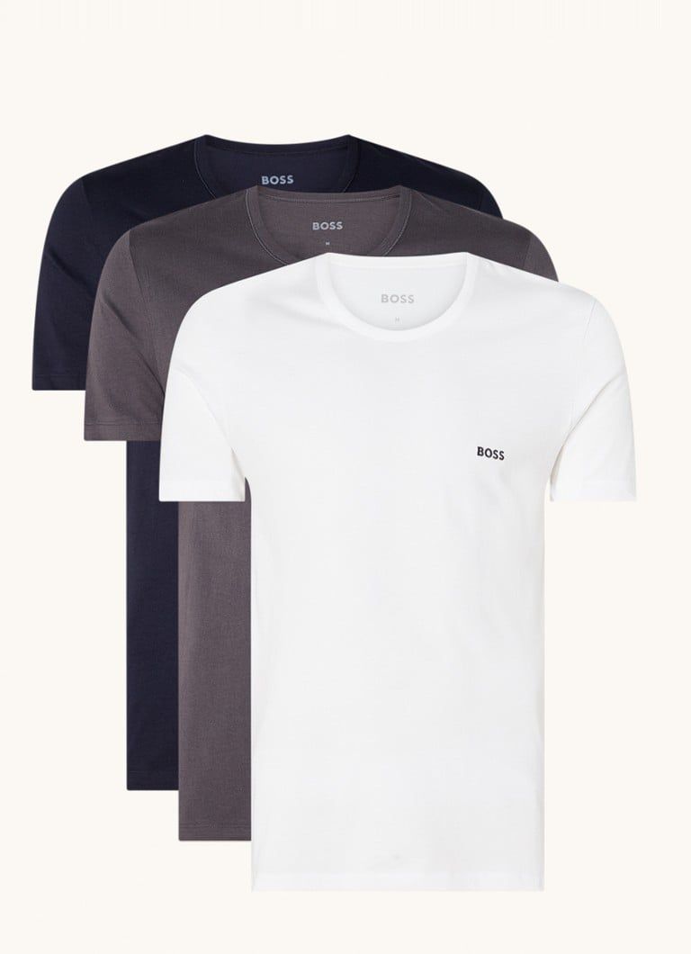 HUGO BOSS T-shirt 3-pack with round neck