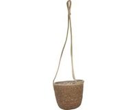 Ter Steege Hanging Planter - Jute/Seagrass - D19 x H17 cm - Brown