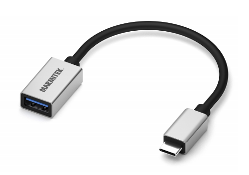 Marmitek 08375 USB-kabel - 0,15 m - Zwart, Zilver