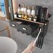 Luxe zwarte en gouden tandenborstelhouderset met tandpasta-dispenser en 4 bekers