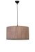 Opviq Elegante kroonluchter met metalen behuizing en bamboe cap, diameter 45 cm, verstelbare hoogte, E27-fitting, bruin en zwart, perfect voor moderne interieurs