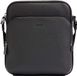 BOSS Leren Schoudertas Gordeltas New Crosstown Zip Bag Black Zwart