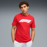 Puma F1 Ess Logo T-shirt Korte Mouwen Katoen L Unisex Pop Red