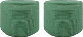vidaXL Katoenen Touw 2 st 2 mm 100 m Groen 100% katoen