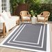 Omgoods - Tapis d'extérieur résistant aux intempéries, double face et pliable, idéal pour le jardin et le balcon
