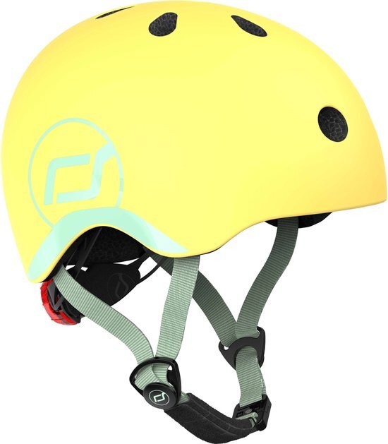 Scoot & Ride Helm XS - Lemon geel, groen