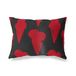 BonaMaison Rood-Zwart Decoratieve Kussensloop, Kussenhoezen Bank, Decoratieve Kussenhoesjes, Kussensloop; Sofa, Slaapkamer, Kantoor, Auto 45x60 Cm - Ontworpen en vervaardigd in Turkije