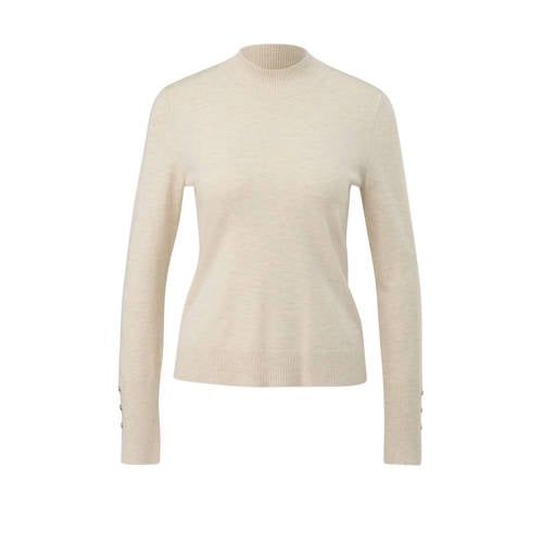 Comma Gebreide Trui Beige