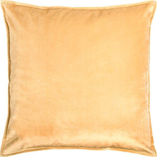 QUVIO Sierkussenhoes - 45x45cm - Fluweel - Beige