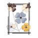 Handgemaakte decoratieve metalen muuraccessoire, 50 x 70 x 4 cm, 100% metaal, uniek handgeschilderd ontwerp, perfect voor huisdecoratie en kunstliefhebbers