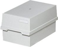 Multiform Exacompta A4 Long Plastic Card Index - Grey