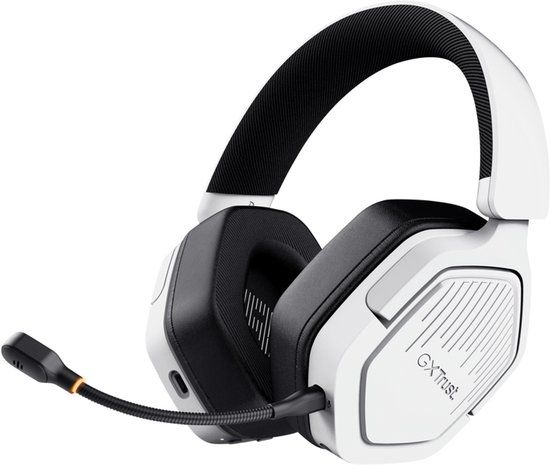 Trust GXT 493PS Carus Headset Bedraad en draadloos Hoofdband Gamen Bluetooth Wit
