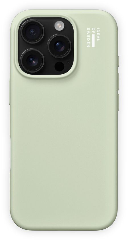 iDeal of Sweden Silicone Case met MagSafe voor de Apple iPhone 16 Pro - Sage Green