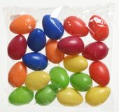 Decoris Paaseieren - 20x stuks - multicolor - 6 cm - kunststof