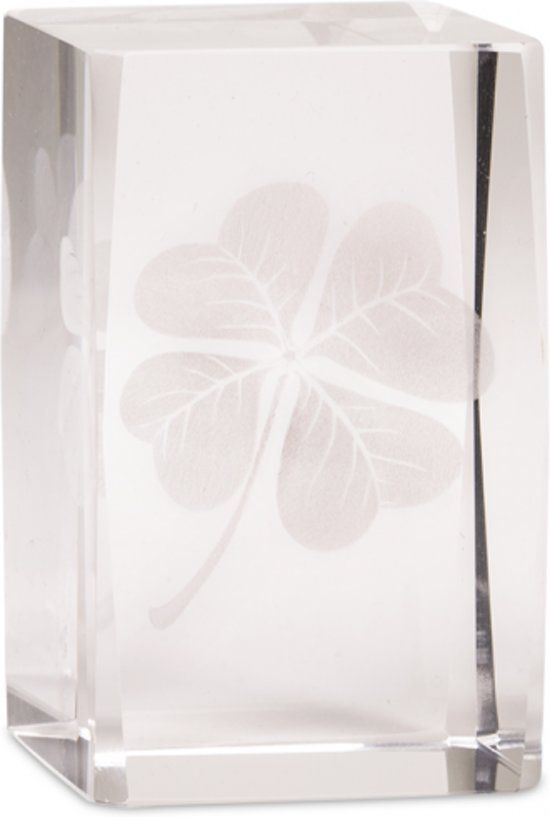 Yogi & Yogini naturals Kristal laser Klavertjevier 8x5x5 cm