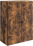 vidaXL Wandkast 66 x 34,5 x 90 cm Bewerkt hout Gerookt eiken