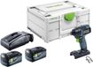 Festool TID 18-Basic visseuse à chocs sans fil 18 V 180 Nm 1/4" + 2x batterie rechargeable 5,0 Ah + chargeur + systainer